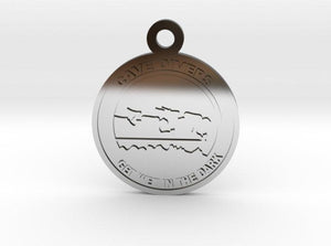 Sakcon Jewelers Charm Sterling Silver Cave Diver Charm 1"