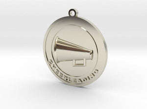 Sakcon Jewelers Charm Sterling Silver Custom Cheerleading Charm 1"