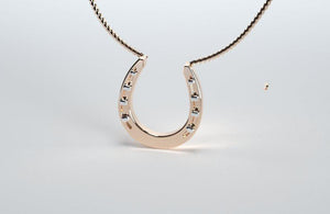 Sakcon Jewelers Horseshoe_3 Pendant, Equestrian Pendant