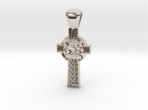 Sakcon Jewelers Pendant 10K White Gold Firefighter's Cross Large