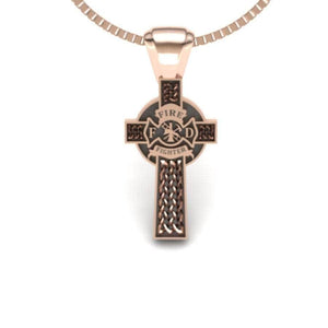 Sakcon Jewelers Pendant Firefighter's Cross Large