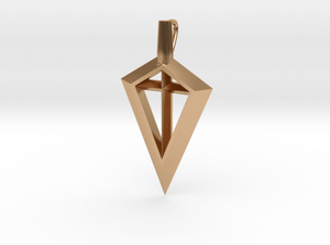 Sakcon Jewelers Pendant Polished Bronze Spirit Of The Bowhunter Broadhead Hunting Pendant-Large