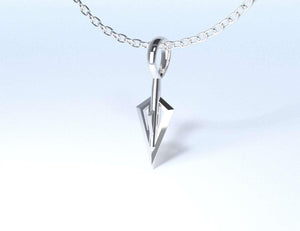 Sakcon Jewelers Pendant Sterling Silver Broadhead Bail Hunting Pendant