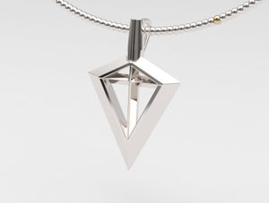 Sakcon Jewelers Pendant Sterling Silver Spirit Of The Bowhunter Broadhead Hunting Pendant-Small