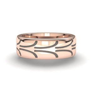 Sakcon Jewelers Ring 14k Rose Gold Fantasy Street Tire-8 Tread Ring