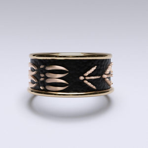 Sakcon Jewelers Ring Deer Tracks and Turkey Tracks Ring