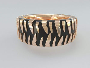 Sakcon Jewelers Ring Mud Bog Tire Tread Ring-10