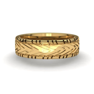 Sakcon Jewelers Ring Nascar Rain Tire Ring-8mm