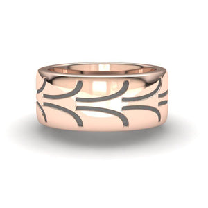 Sakcon Jewelers Ring Tu-Tone Fantasy Street Tire Tread Ring-10