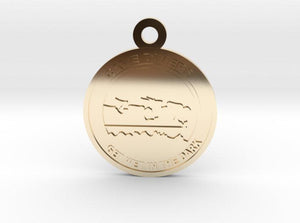 Sakcon Jewelers Charm 10K Yellow Gold Cave Diver Charm 1"