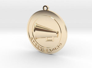 Sakcon Jewelers Charm 10K Yellow Gold Custom Cheerleading Charm 1"