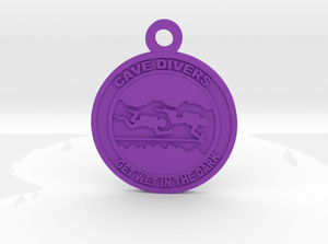 Sakcon Jewelers Charm Colored Plastic Cave Diver Charm 1"