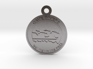 Sakcon Jewelers Charm Polish Nickel Steel Cave Diver Charm 1"