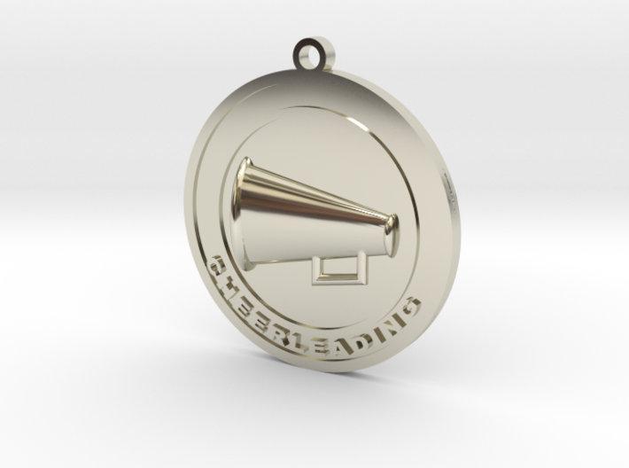 Sakcon Jewelers Charm Sterling Silver Custom Cheerleading Charm 1"