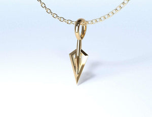 Sakcon Jewelers Pendant 14K Rose Gold Broadhead Bail Hunting Pendant