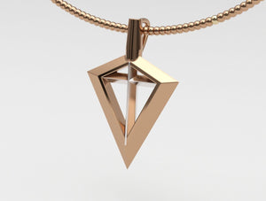 Sakcon Jewelers Pendant 14K Rose Gold Spirit Of The Bowhunter Broadhead Hunting Pendant-Small