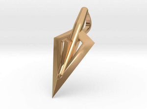 Sakcon Jewelers Pendant 14K Yellow Gold Broadhead Hunting Pendant-Small