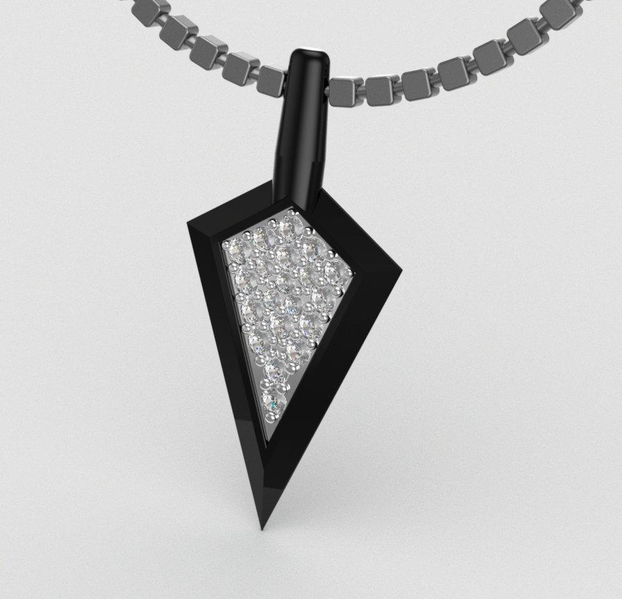 Sakcon Jewelers Pendant Diamond Broadhead Pendant