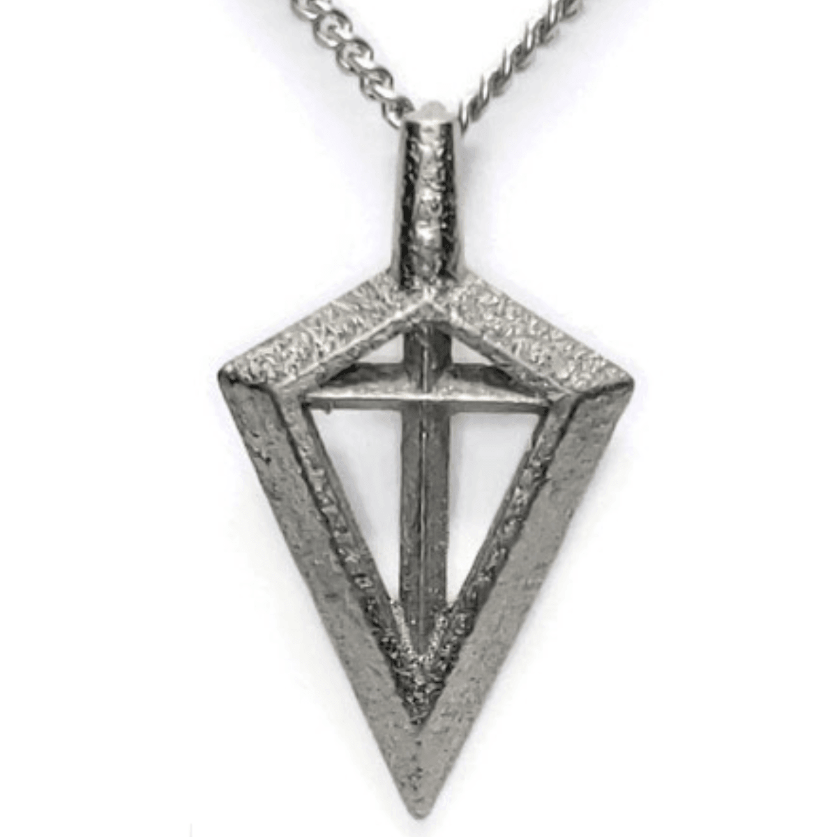 Sakcon Jewelers Pendant Nickel Steel Spirit Of The Bowhunter Broadhead Hunting Pendant-Large