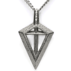 Sakcon Jewelers Pendant Nickel Steel Spirit Of The Bowhunter Broadhead Hunting Pendant-Medium