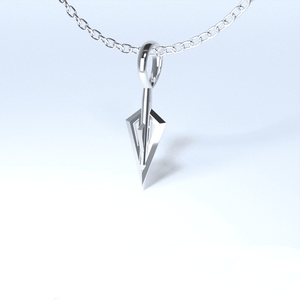 Sakcon Jewelers Pendant Platinum Broadhead Bail Hunting Pendant