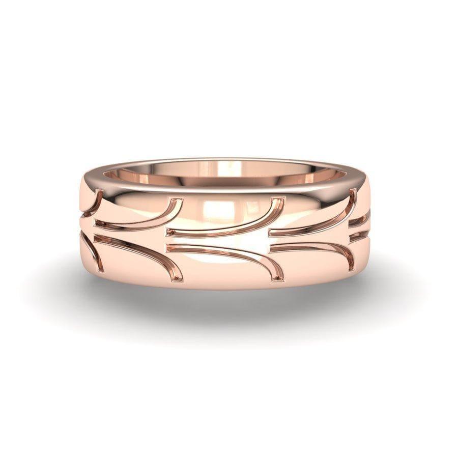 Sakcon Jewelers Ring Fantasy Street Tire-8 Tread Ring