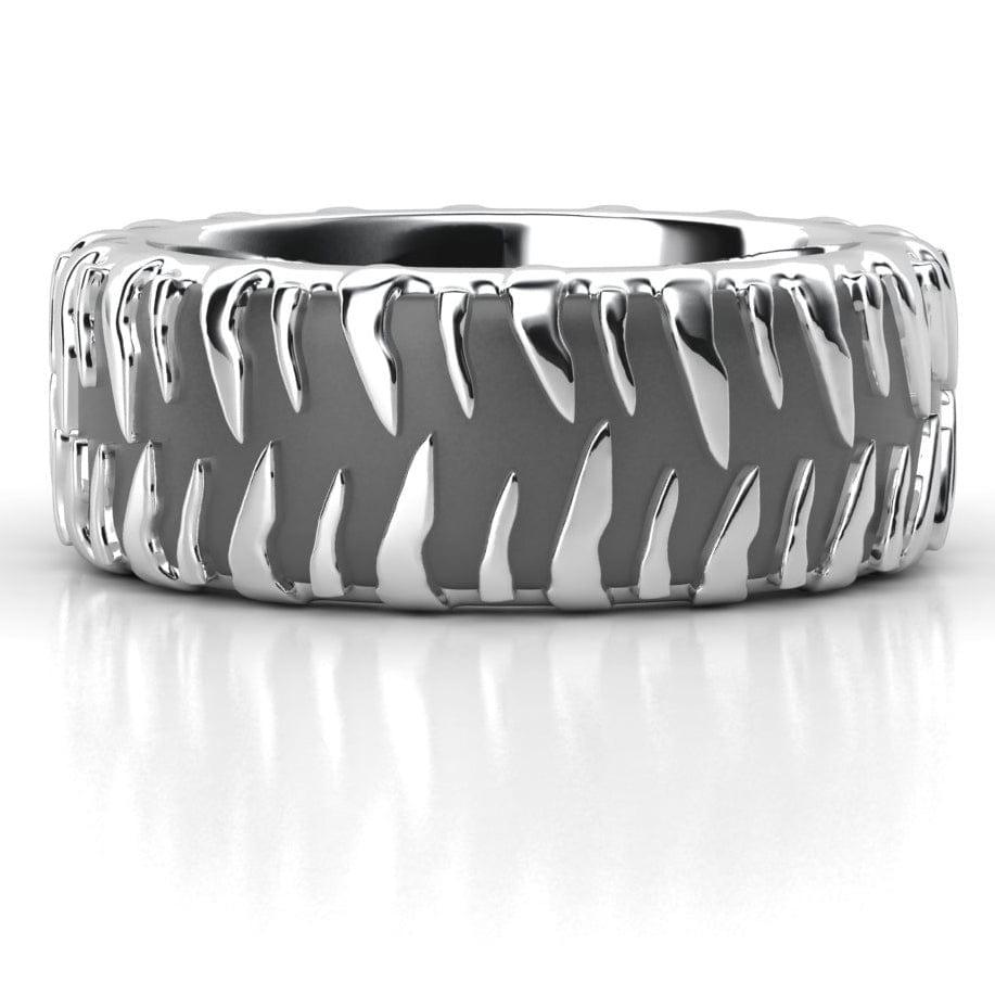 Sakcon Jewelers Ring Mud Bog Tire Tread Ring-10