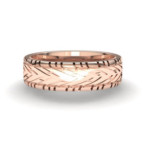 Sakcon Jewelers Ring Nascar Rain Tire Ring-8mm