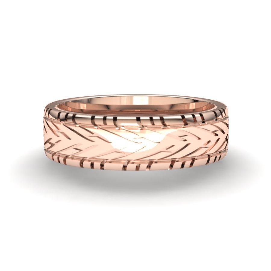 Sakcon Jewelers Ring Nascar Rain Tire Ring-8mm