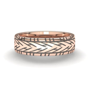 Sakcon Jewelers Ring Nascar Rain Tire Ring-8mm