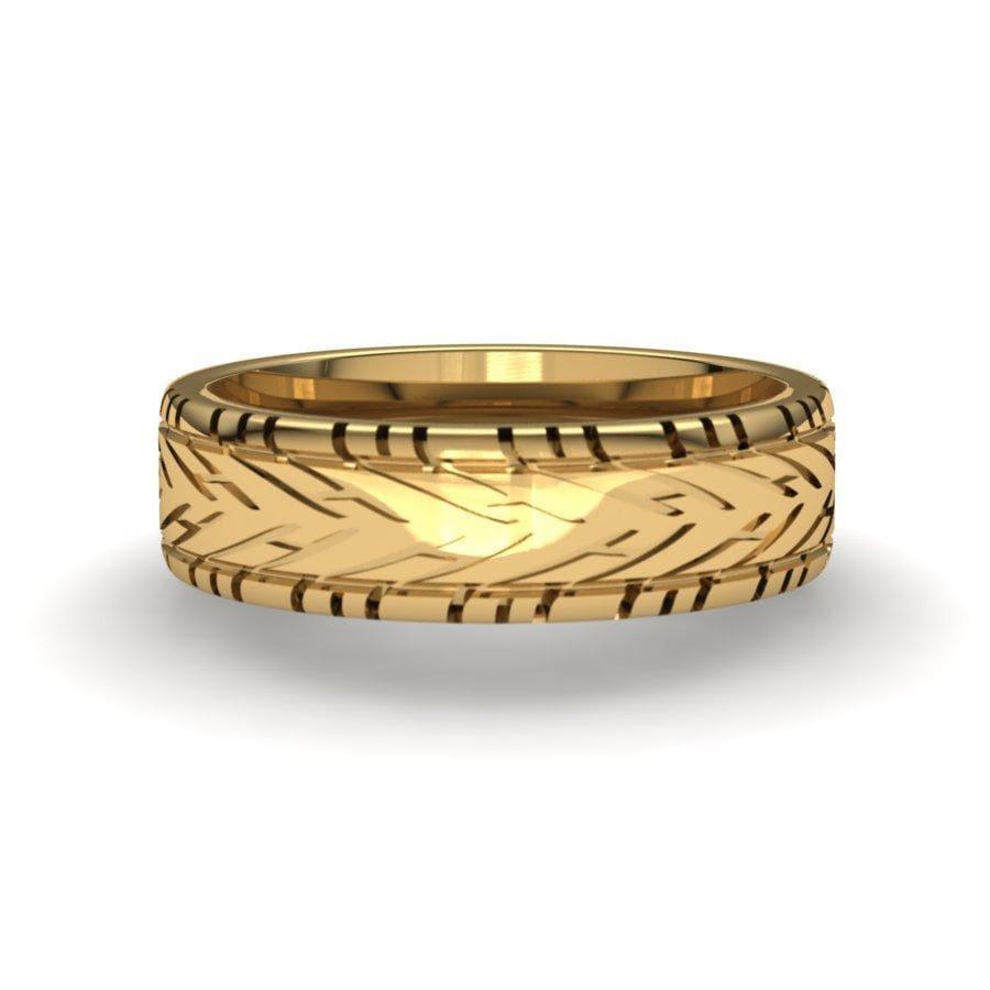 Sakcon Jewelers Ring Nascar Rain Tire Ring-8mm