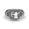 Sakcon Jewelers Ring Sterling Silver Bow Hunting Ring-3