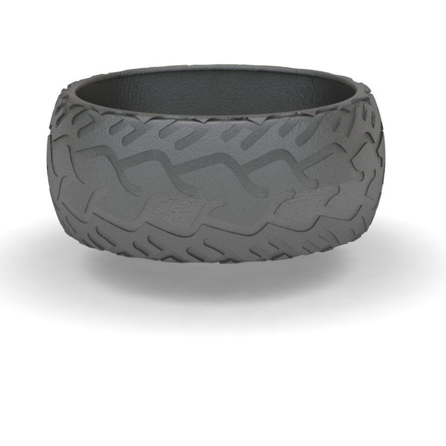 Sakcon Jewelers Ring Titanium Street Bike 3-8mm Motocycle Tire Tread Ring