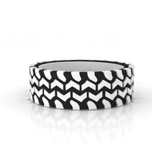 Sakcon Jewelers Ring Tu-Tone Swamp Rat Mud Tire Ring