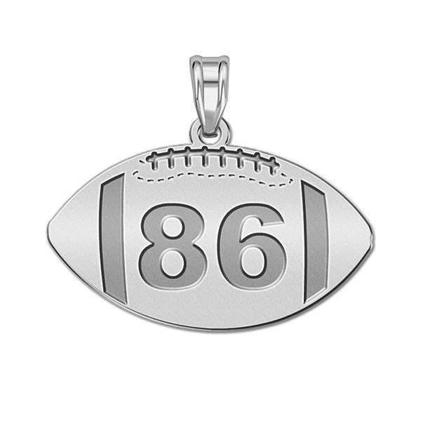Sakcon Jewelers Sports Number Pendant Football 1"